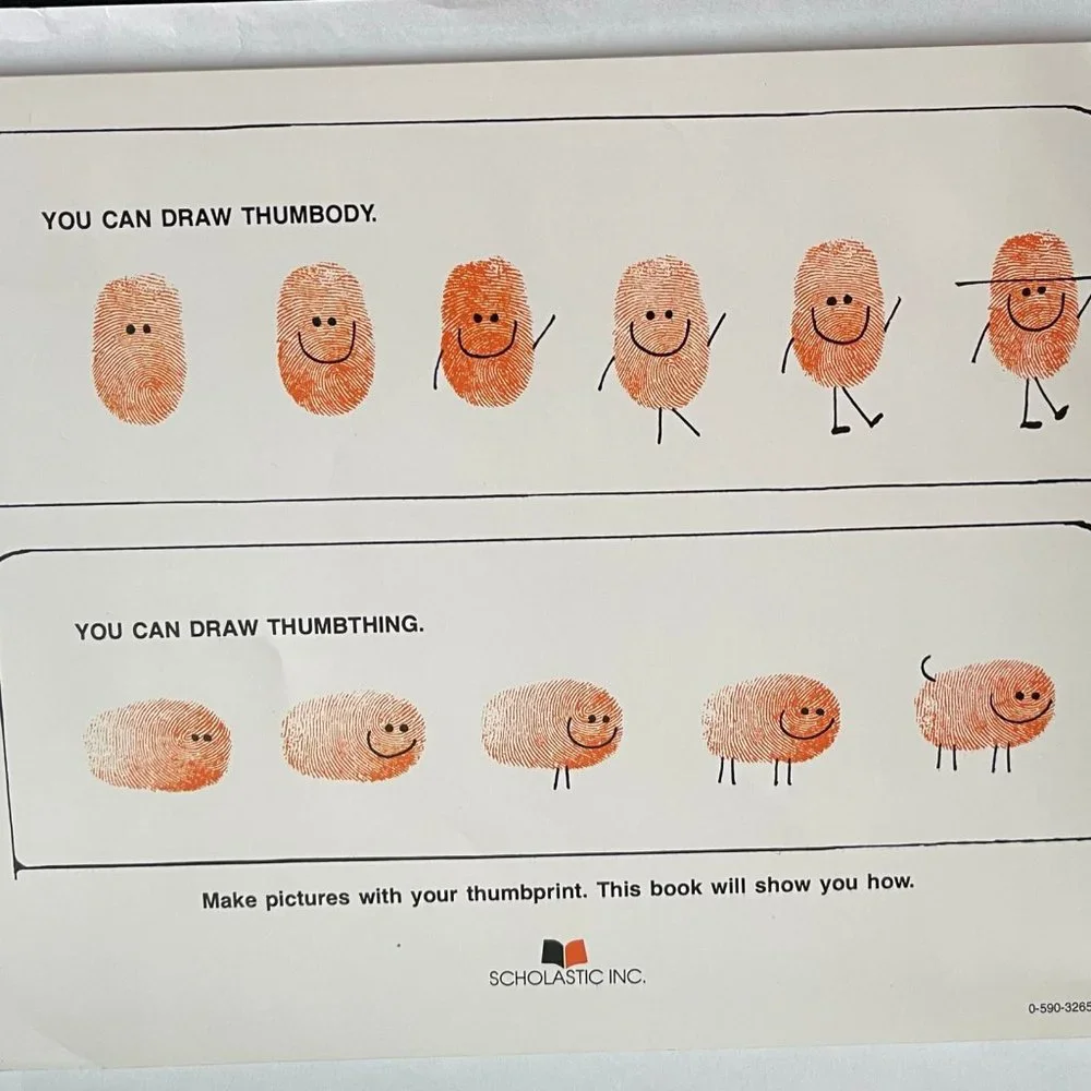 Great Thumbprint Drawing Book By Ed Emberley Scholastic Inc 1977 - Picture 6 of 6
